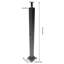 36'' H x 2'' W Black Metal Porch And Stair Railings