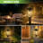 Solar Post Light 2-Pack - Vintage Outdoor Lantern with Dusk to Dawn Sensor, Waterproof Aluminum Fixture & Cool White Bulb Included for Pole, Pillar, Pathway & Driveway