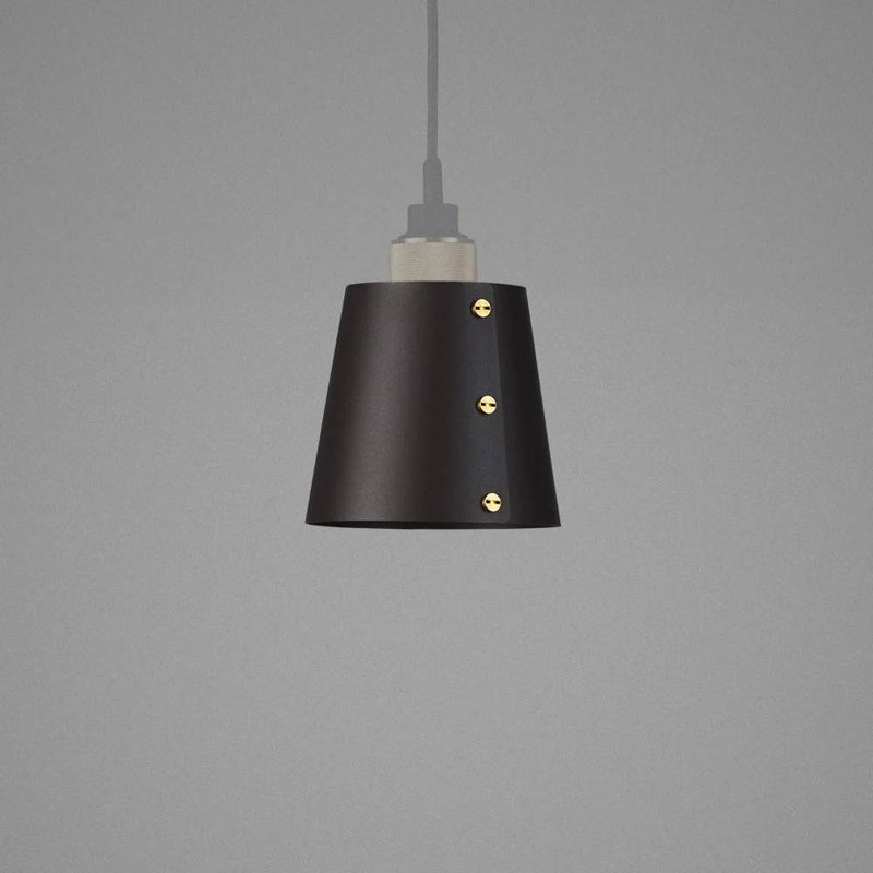 Pendant Shade, 5.12" H x 5.51" W x 5.51" D, Graphite