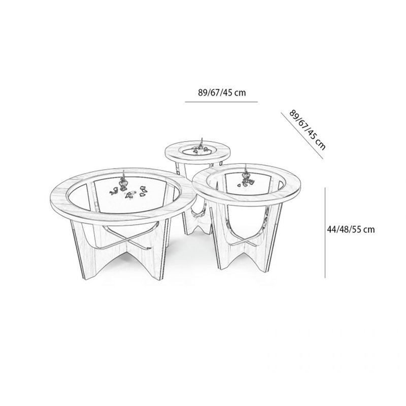 3 Piece Coffee Table Set
