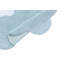 MiniOnes Hand Tufted Cotton Area Rug in Blanco/Light Blue