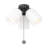 Visual Comfort Fan 3-light Dimmable Emile Ceiling Fan Light Kit in Midnight Black finish from Visual Comfort Fan-690090430