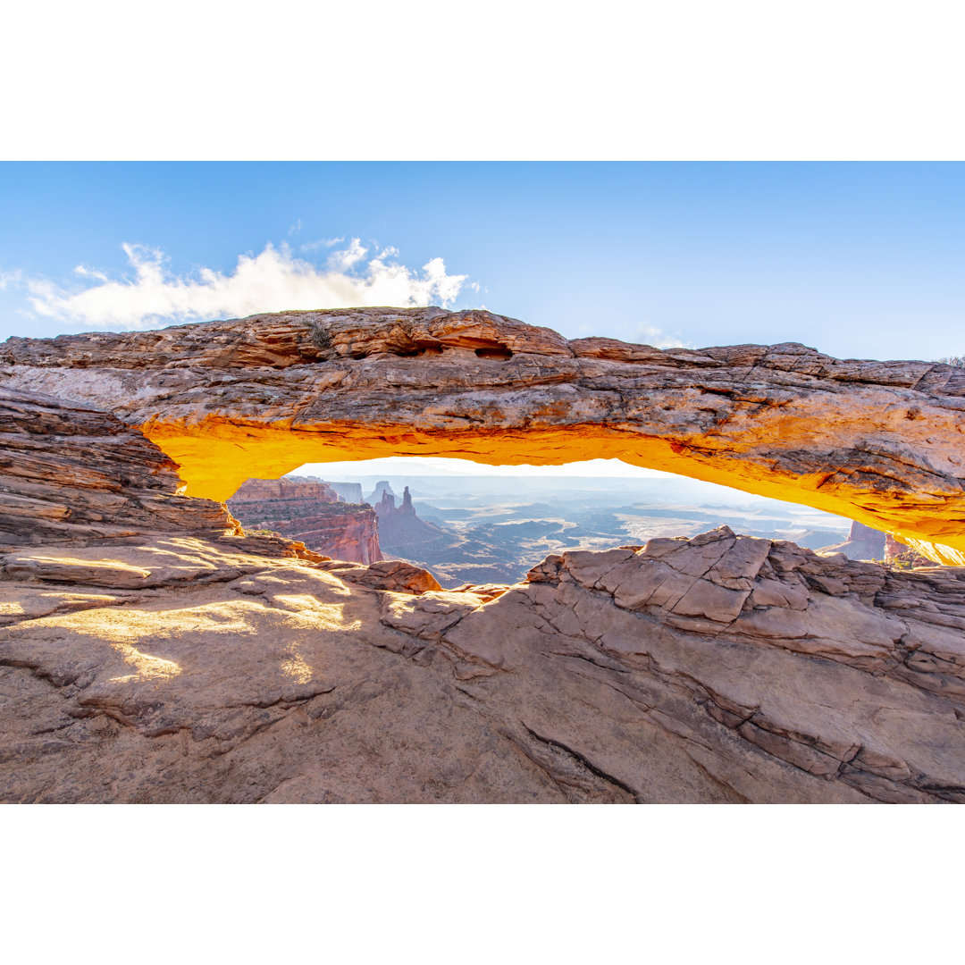 Mesa Arch Sonnenaufgang von Tobiasjo - Leinwandbild