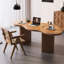 Bureaux en bois massif brun Free Form-107978795