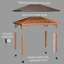 Backyard Discovery Barrington Cedar Patio Gazebo 4.8m x 3.6m (16ft x 12ft)
