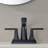 ALPHAUCET Centerset Two-Handle Pull-Out Sprayer Bathrrom Faucet in Matte Black-117791885