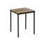 Table basse 3 pièces à la mode: tables de bout modernes en stratifié brun récupéré et métal fusionnant avec style