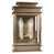 Laiton antique foncé; verre transparent