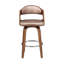 Tabouret de bar pivotant en bois