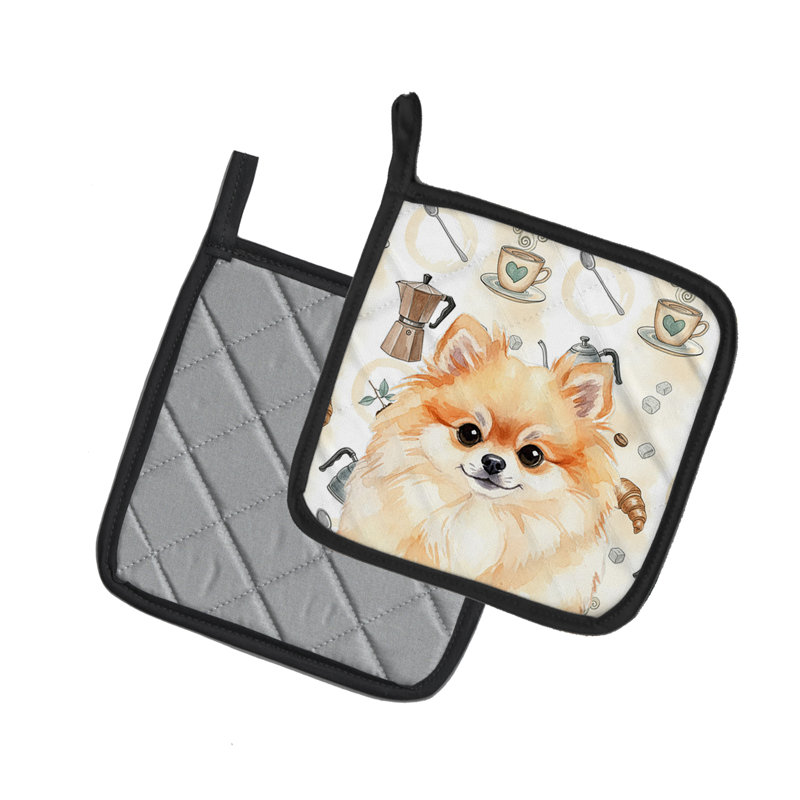 Paire de porte-casseroles Pomeranian Coffee Bar