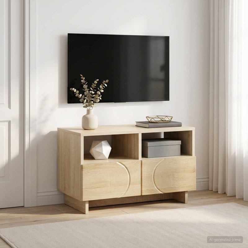 TV Stand, 40cm H x 60cm W x 34.5cm D, Sonoma Oak