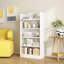5-Shelf Multi-Functional Modern Wood Bookcase,-78302680