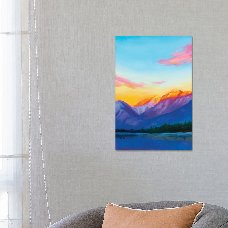 Desert Sunset Study by Andrea Fairservice - Painting on Canvas, Wrapped Canvas, 66.04 cm H x 45.72 cm W x 3.175 cm D