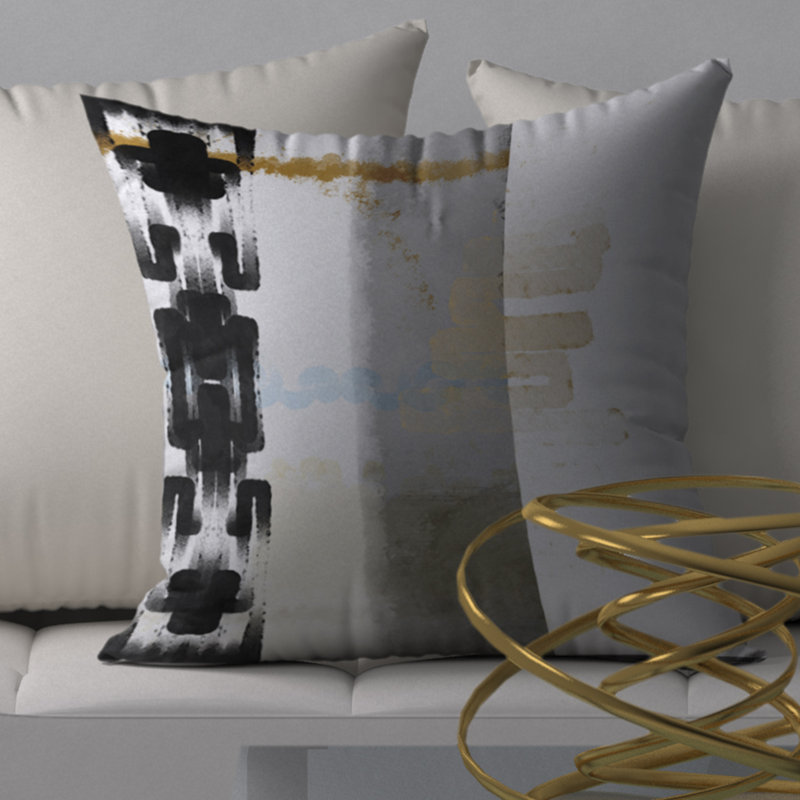 Housse de coussin carrée scintillante et insert, 18 po x 18 po