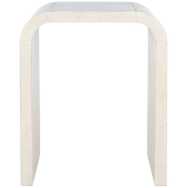Rintaro Sled End Table, White