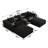 Wauseon 118.2" Sectional Sofa,No Assembly-1529628050