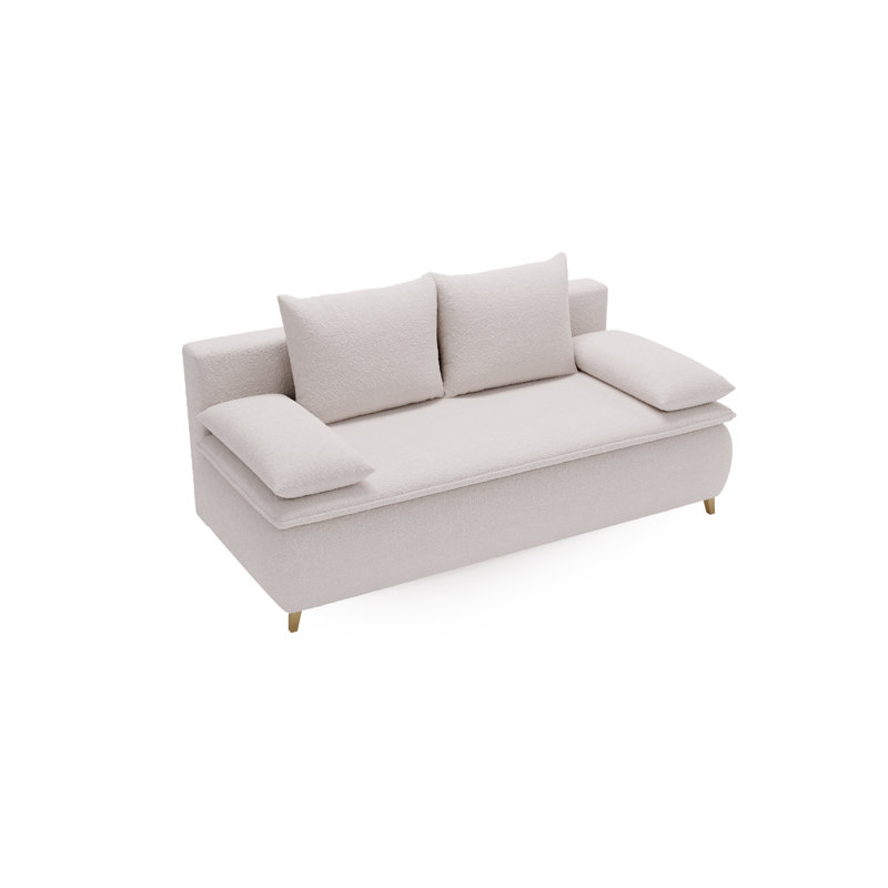 Tarrel 2 Seater Sofa Bed, White