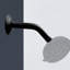 1/2 NPT × 4,8 po Bras de douche mural rond avec bride Sure Grip (paquet de 1)-111649972