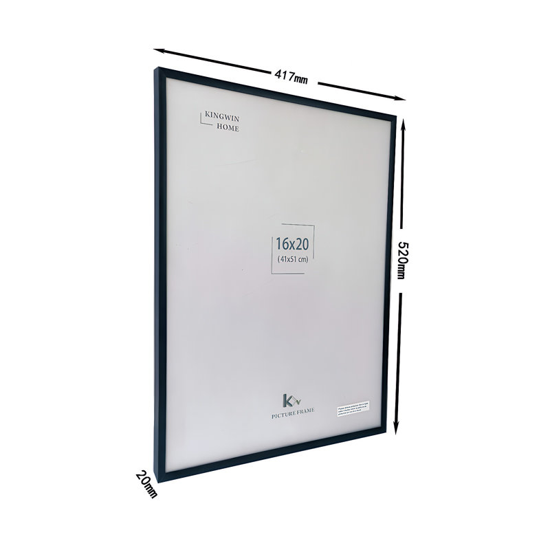 Metal Black Picture Frame For Picture Size 16 X20  Inches, Black