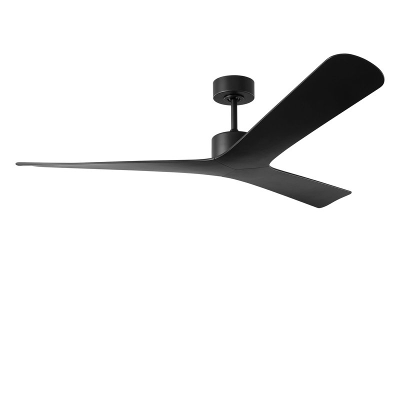 Tri Plank Smart 57 Ceiling Fan, Midnight Black