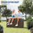 120 Gallon Outdoor Waterproof Rattan Storage Box – Lockable Deck Box for Patio, Garden, Tools & Package Delivery