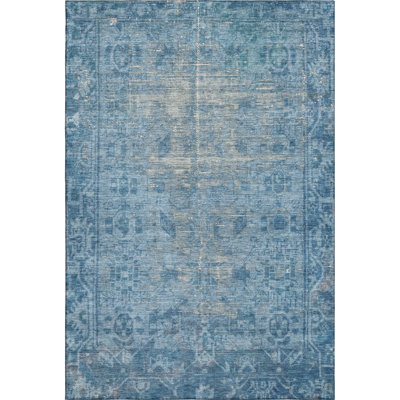 Premium Machine Washable Larock AMF1228 Global Rug
