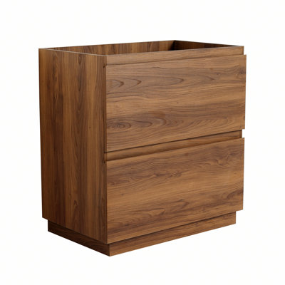 Élégante armoire de rangement pour salle de bain, armoire de salle de bain en bois avec deux tiroirs