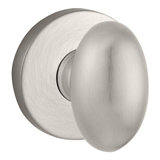 Ellipse Keyed Door Knob with Contemporary Round Rose