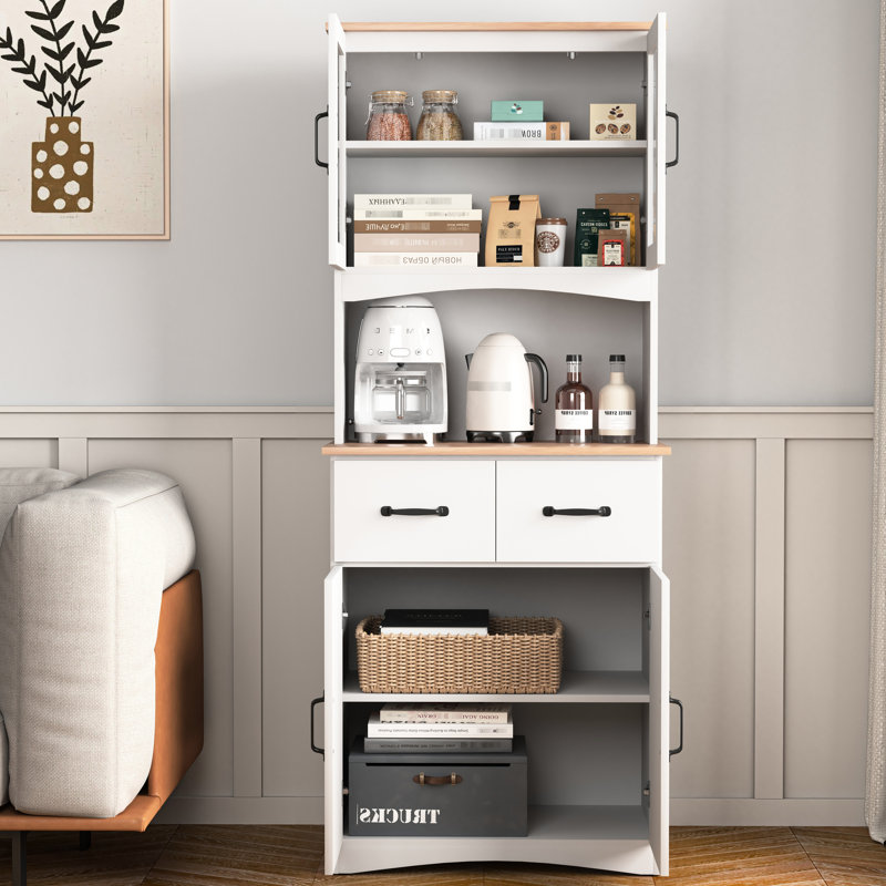 Armoire de rangement de cuisine blanche