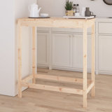Taren Counter Height 100" Pine Solid Wood Dining Table