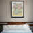 Coffee Wood Framed