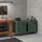 Metal Garage Storage Cabinet with Door and Adjustable Shelf for Small Spaces, Green-321922019