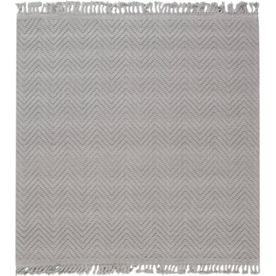 One-of-a-Kind Rectangle 6'9" x 7' Hand Knotted Area Rug