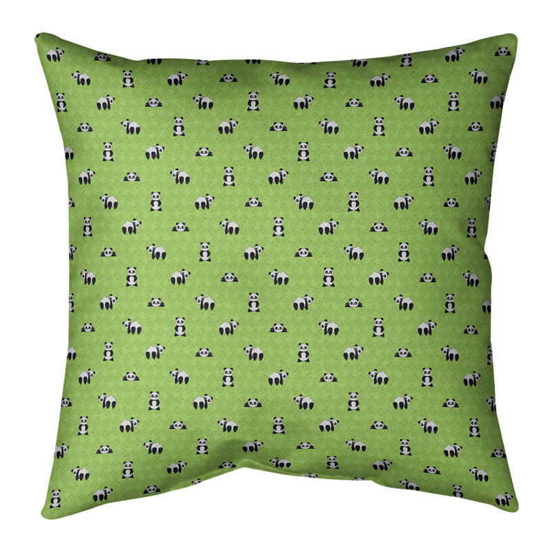 Katelyn Elizabeth Geometric Linen Reversible Throw Pillow, 18" H x 18" W, No Fill, Green