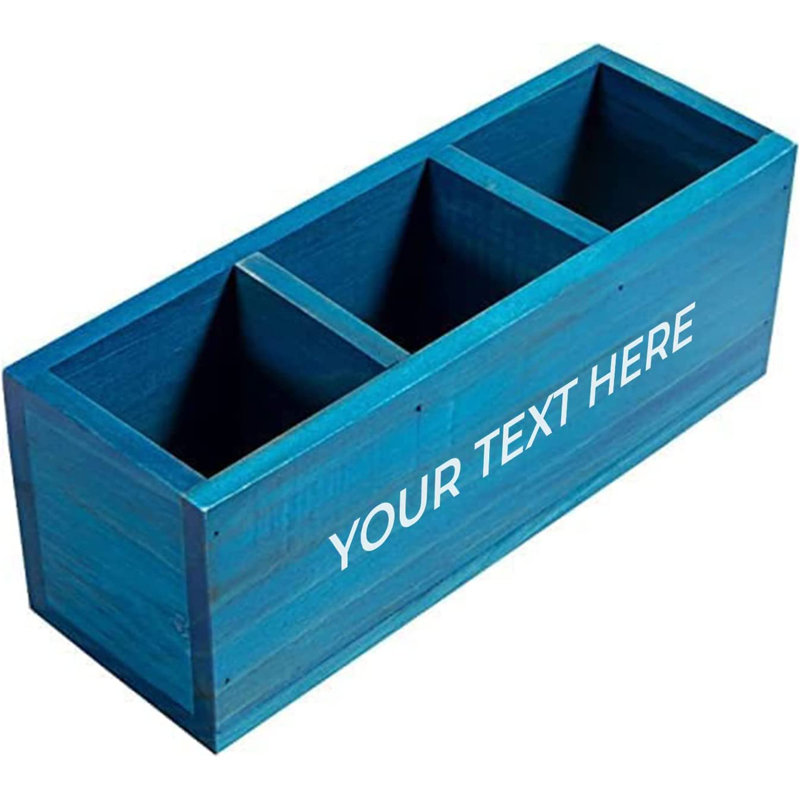 Porte-stylo personnalisé, Bleu, Oui