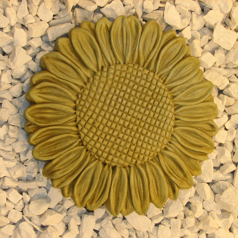 Sunflower Stepping Stone, Weathered Bronze