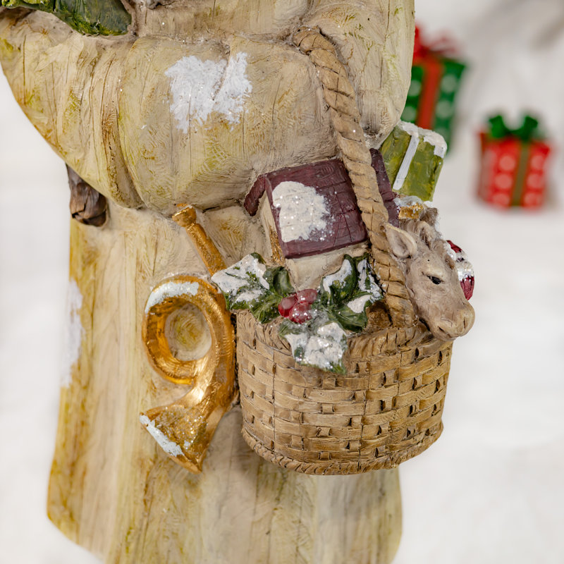 Arbre de noël à père noël holding old world
