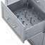 Îlot de cuisine de 50,7 po avec rangement, poubelle inclinable et organisateur de rangement escamotable, îlot de cuisine sur roulettes à 5 roulettes avec abattant, 2 tiroirs, 1 porte pour la cuisine, la salle à manger