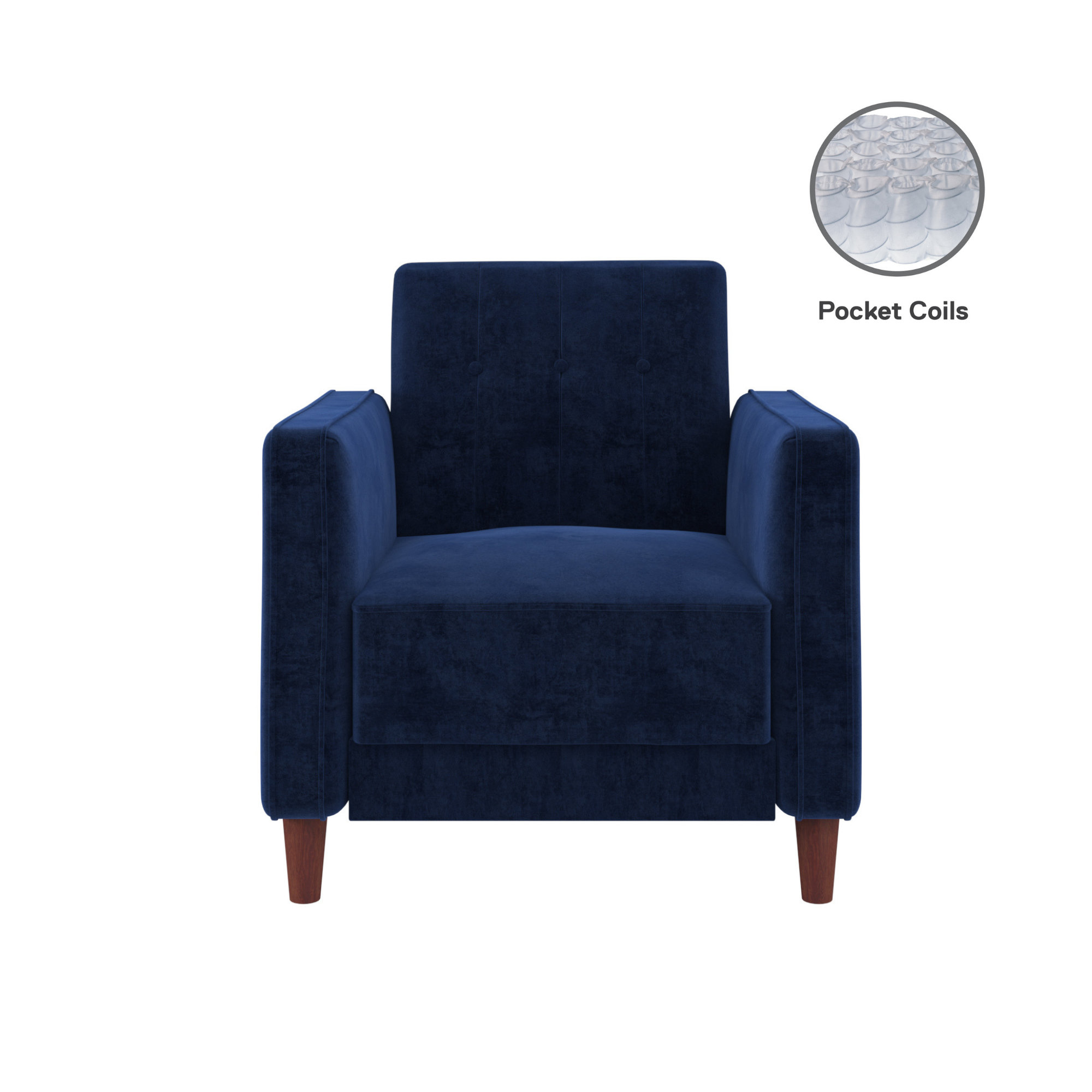 Mercury Row® Imani Velvet Armchair & Reviews Wayfair Canada