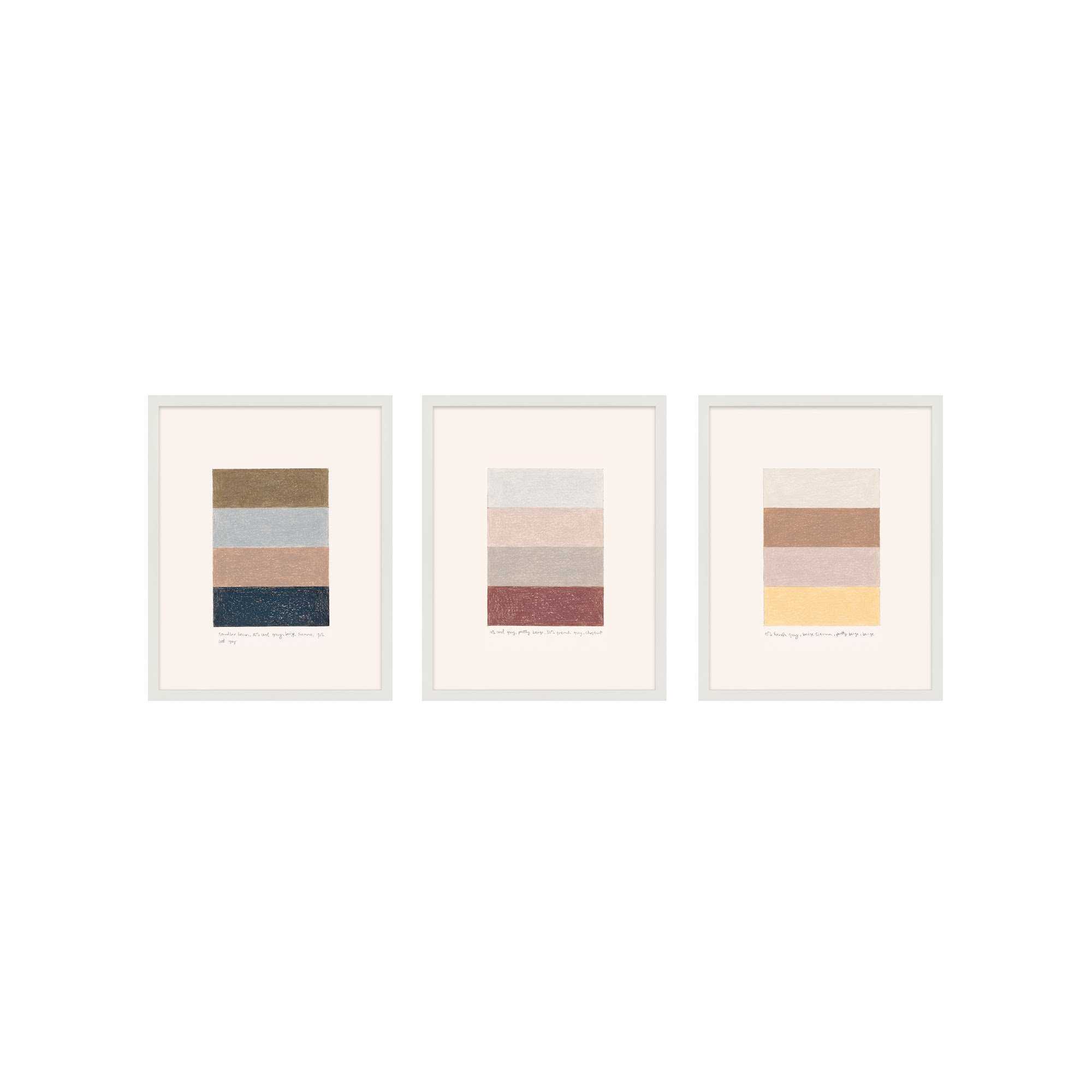 Stacks by Beth James, White Framed, 25" H x 20" W x 1.25" D