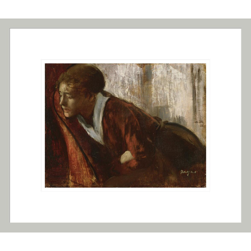 «Melancholy» par Edgar Degas, impression giclée sur cadre, H 13,75 po x l 16,13 po