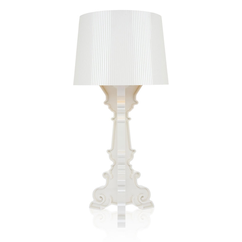 Bourgie Table Lamp, Opaque White