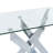 45.3'' Glass Top Console Table-517787006