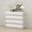 Commode 8 tiroirs pour commode de chambre à coucher sans poignée, 8 tiroirs modernes avec rangement large-1104080972