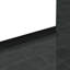 Bordure de tuile à rebord arrondi en porcelaine polie aspect marbre Palazza Auralis noir 7,6 cm x 61 cm-136425838