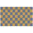 Checkerboard Blue Geometric Doormat
