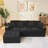 105" Reversible L-Shape Sectional Sofa with Ottoman & Pillows, Modern Soft Corduroy Upholstered Boneless Couch, Spacious Sofa for Living Room & Apartment-1975167030
