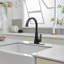 Single Hole Kitchen Faucet With Deckplate Single Handle Kitchen Sink Faucets High Arc Brass Kitchen Basin Taps With Swivel Spout