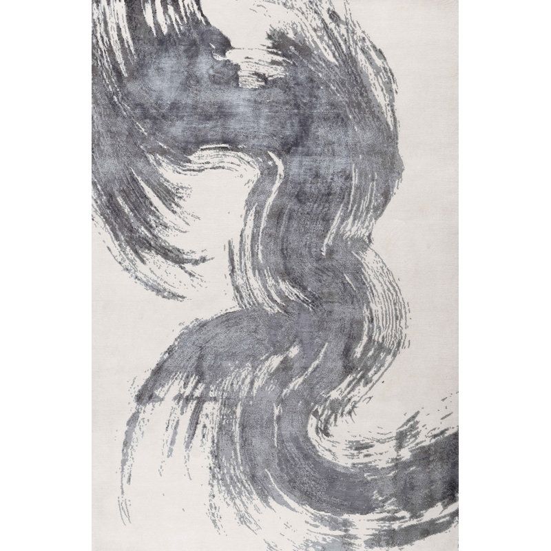 Hudson Charcoal Area Rug, Rectangle 5' x 7'6"