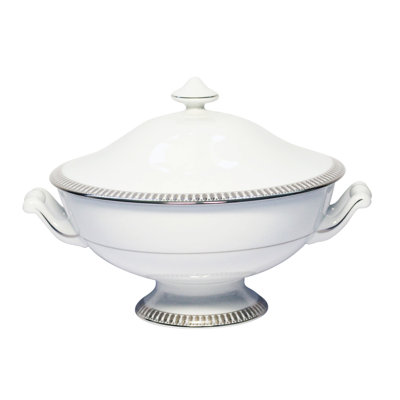 Plumes Porcelain China Tureen